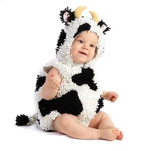 GOING WILD BABY  COW COSTUME